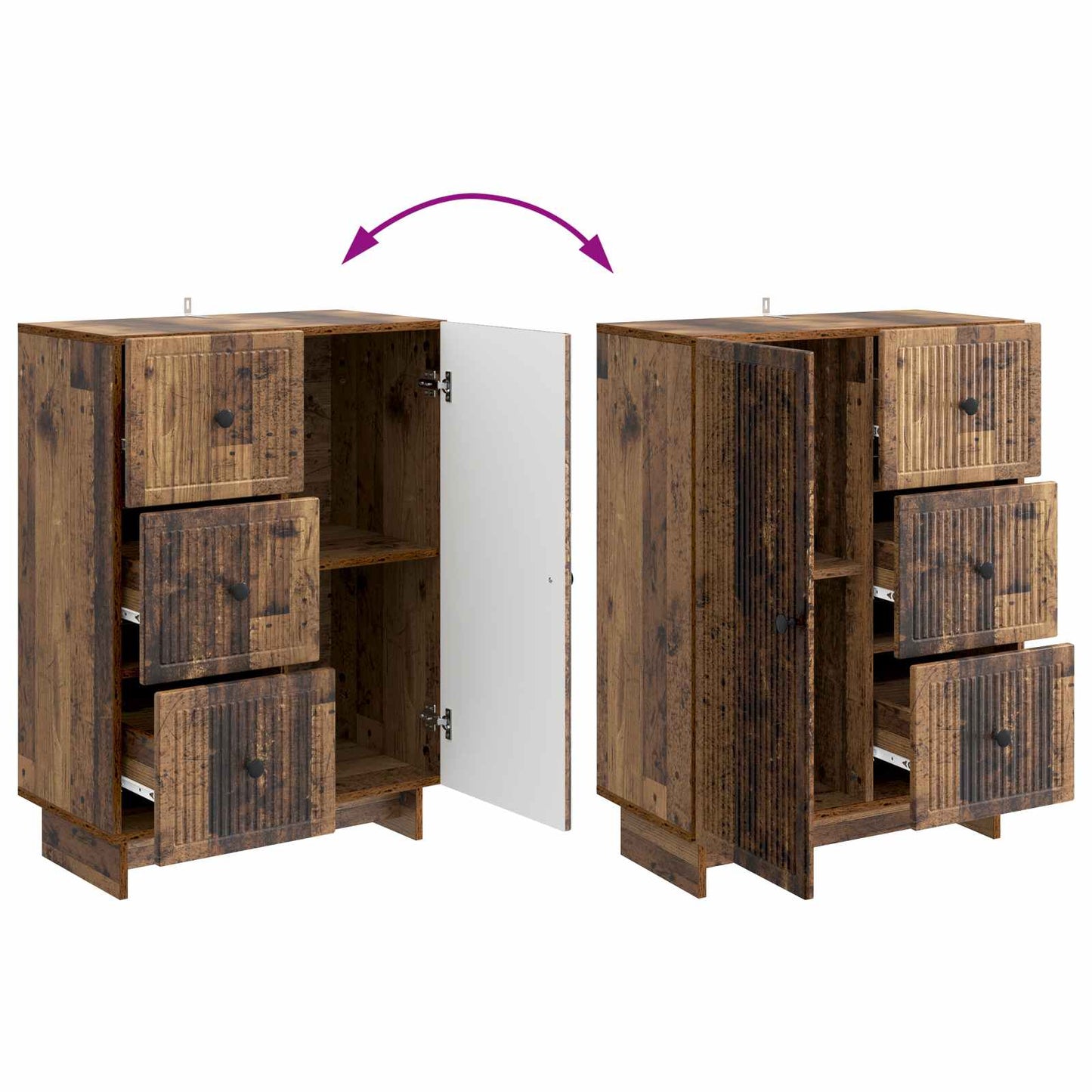 Credenza Legno antico 66 x 34,5 x 90 cm Legno ingegnerizzato