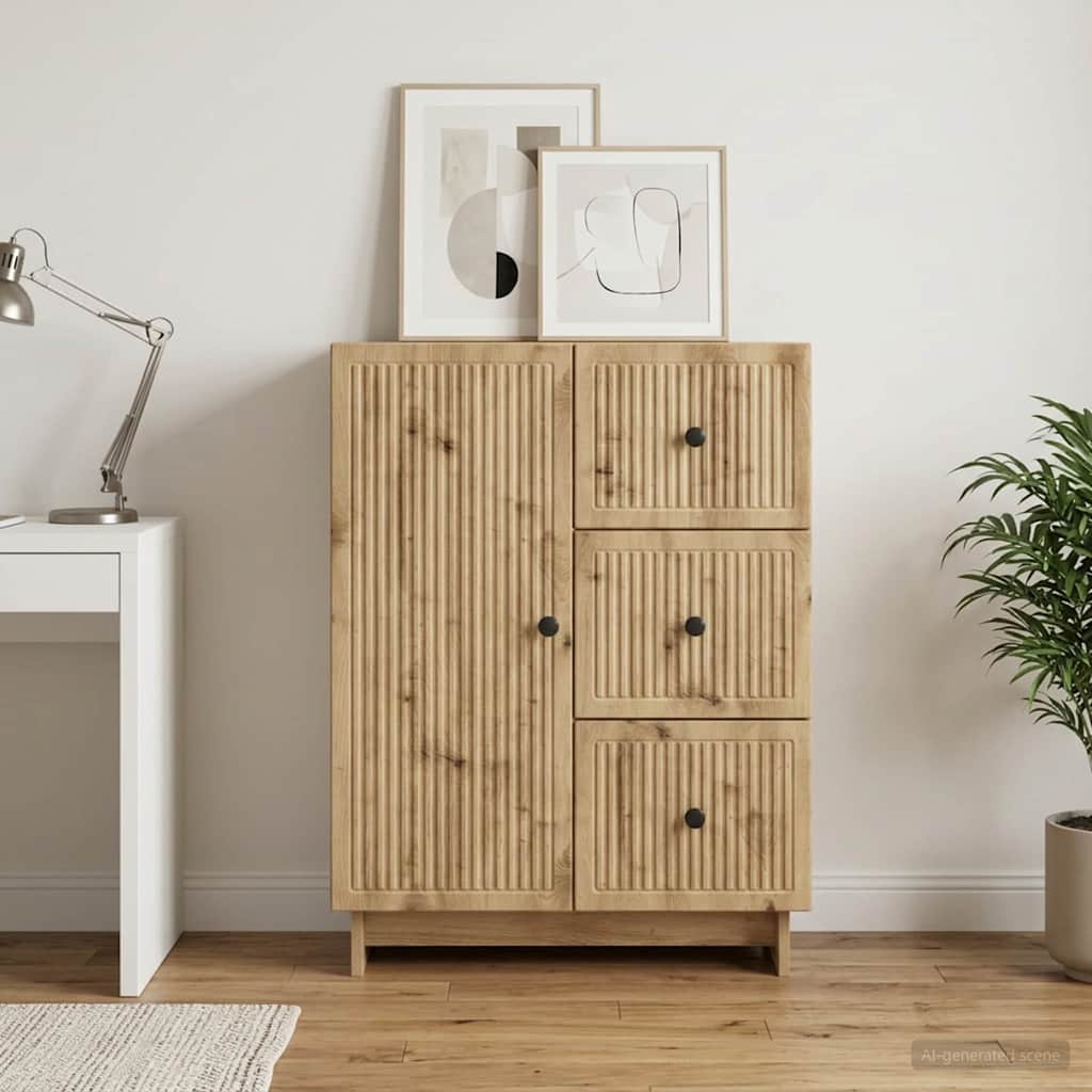 Credenza con cassetto Rovere Artigianale 66 x 34,5 x 90 cm