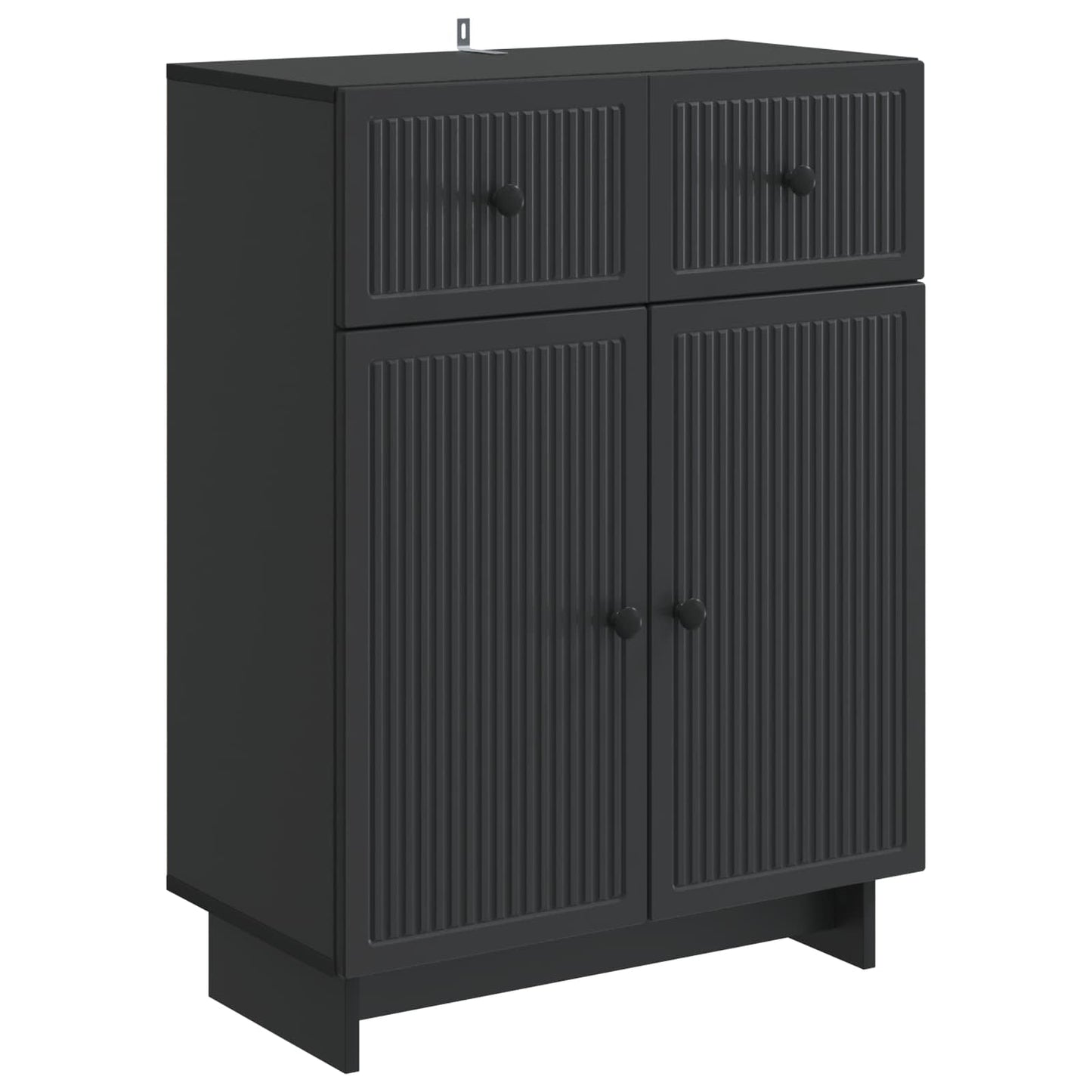 Credenza Nero 66 x 34,5 x 90 cm Legno ingegnerizzato