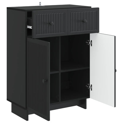Credenza Nero 66 x 34,5 x 90 cm Legno ingegnerizzato