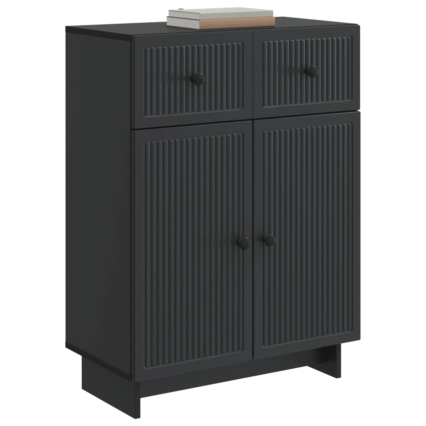 Credenza Nero 66 x 34,5 x 90 cm Legno ingegnerizzato | homemem39