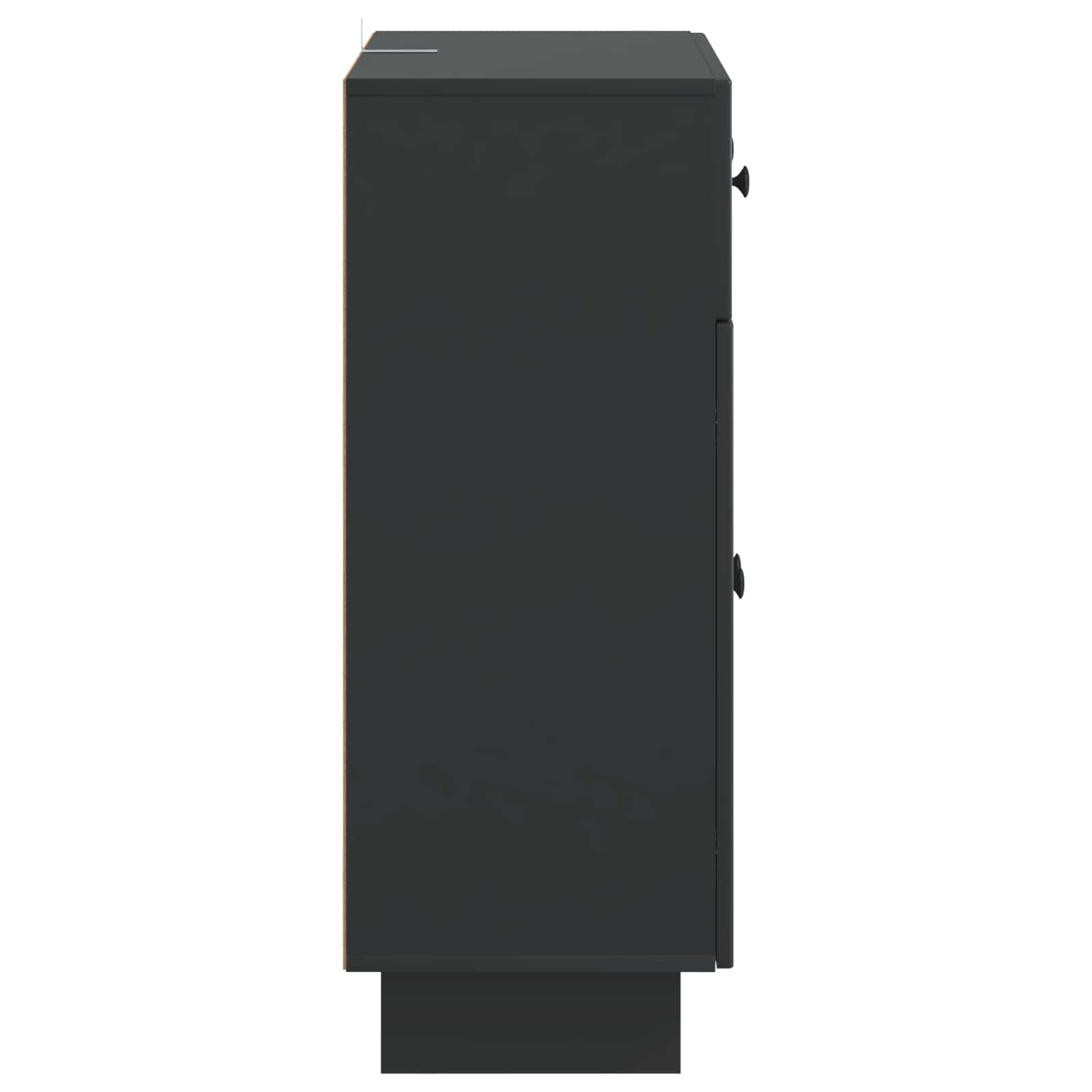 Credenza Nero 66 x 34,5 x 90 cm Legno ingegnerizzato | homemem39