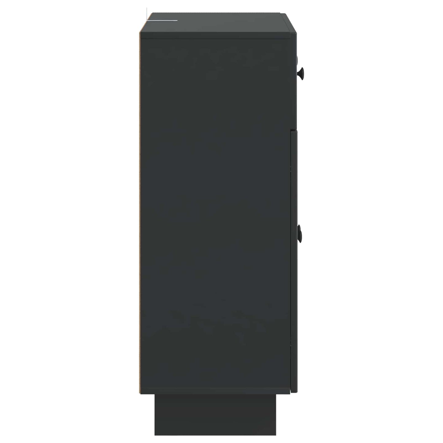 Credenza Nero 66 x 34,5 x 90 cm Legno ingegnerizzato