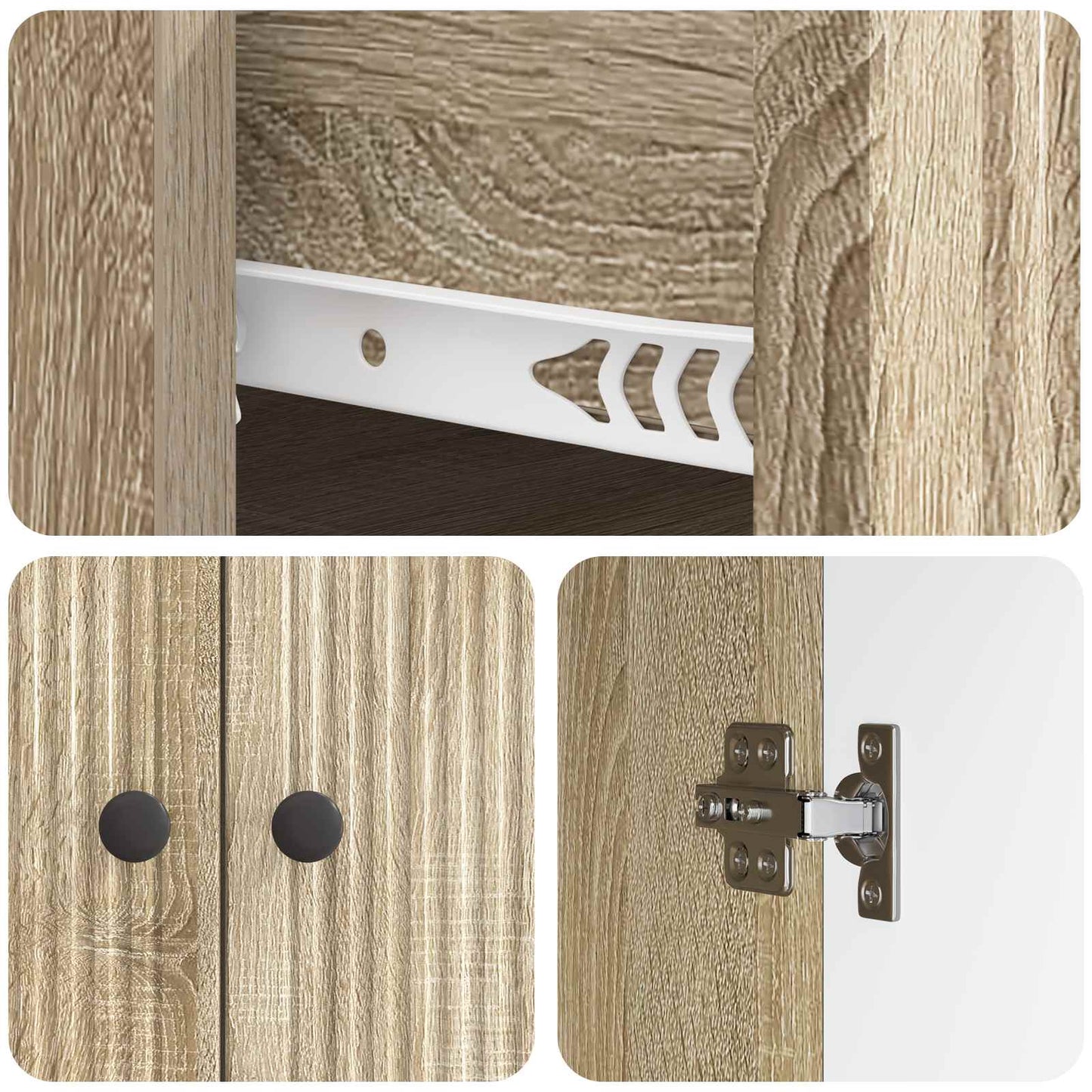 Credenza Rovere Sonoma 66 x 34,5 x 90 cm Legno ingegnerizzato | homemem39