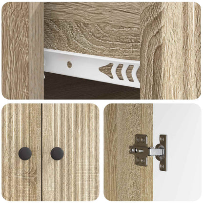 Credenza Rovere Sonoma 66 x 34,5 x 90 cm Legno ingegnerizzato