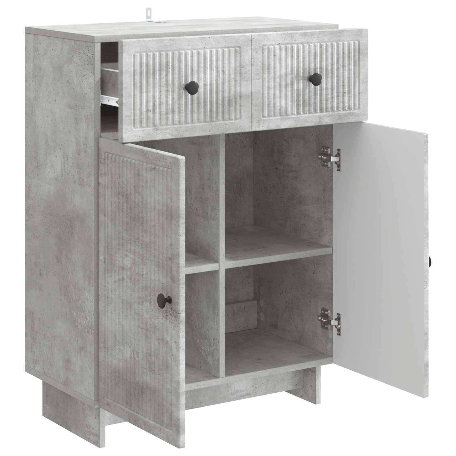 Credenza Grigio Cemento 66 x 34,5 x 90 cm Legno ingegnerizzato | homemem39