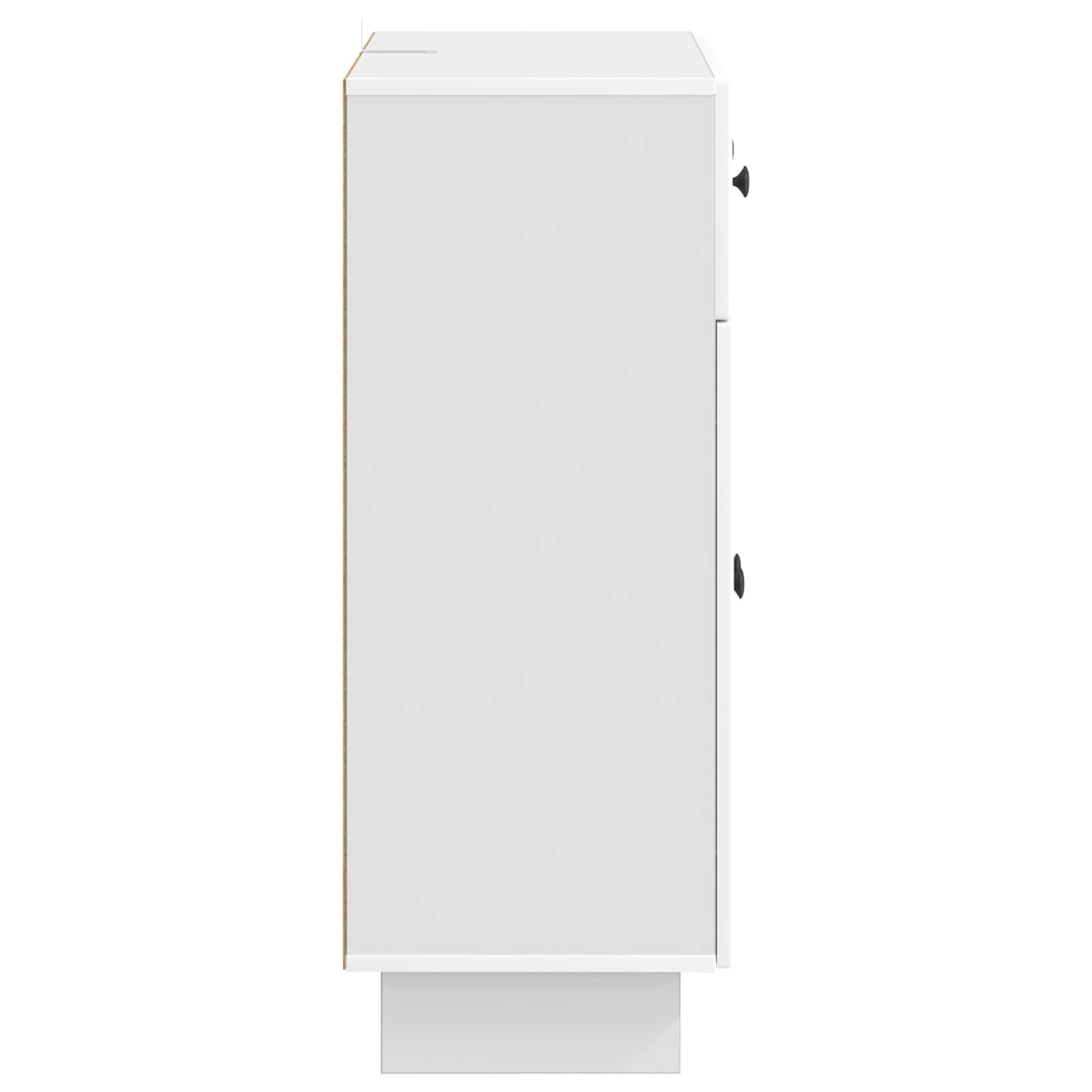 Credenza Bianco Lucido 66 x 34,5 x 90 cm Legno ingegnerizzato | homemem39