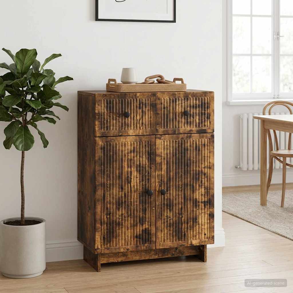 Credenza Rovere Fumo 66 x 34,5 x 90 cm Legno ingegnerizzato