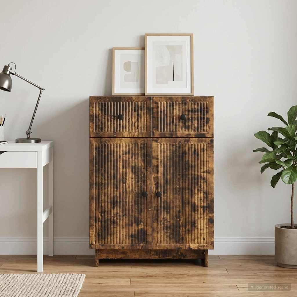 Credenza Rovere Fumo 66 x 34,5 x 90 cm Legno ingegnerizzato