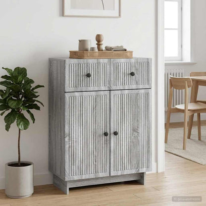 Credenza Grigio Sonoma 66 x 34,5 x 90 cm Legno ingegnerizzato