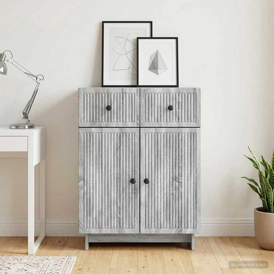 Credenza Grigio Sonoma 66 x 34,5 x 90 cm Legno ingegnerizzato