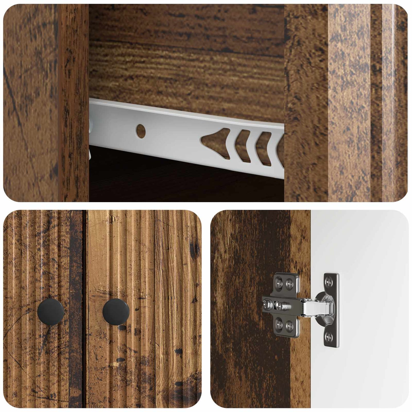 Credenza Legno antico 66 x 34,5 x 90 cm Legno ingegnerizzato