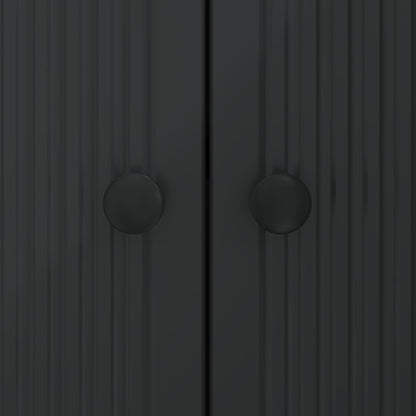 Credenza Nero 89 x 34,5 x 80 cm Legno ingegnerizzato