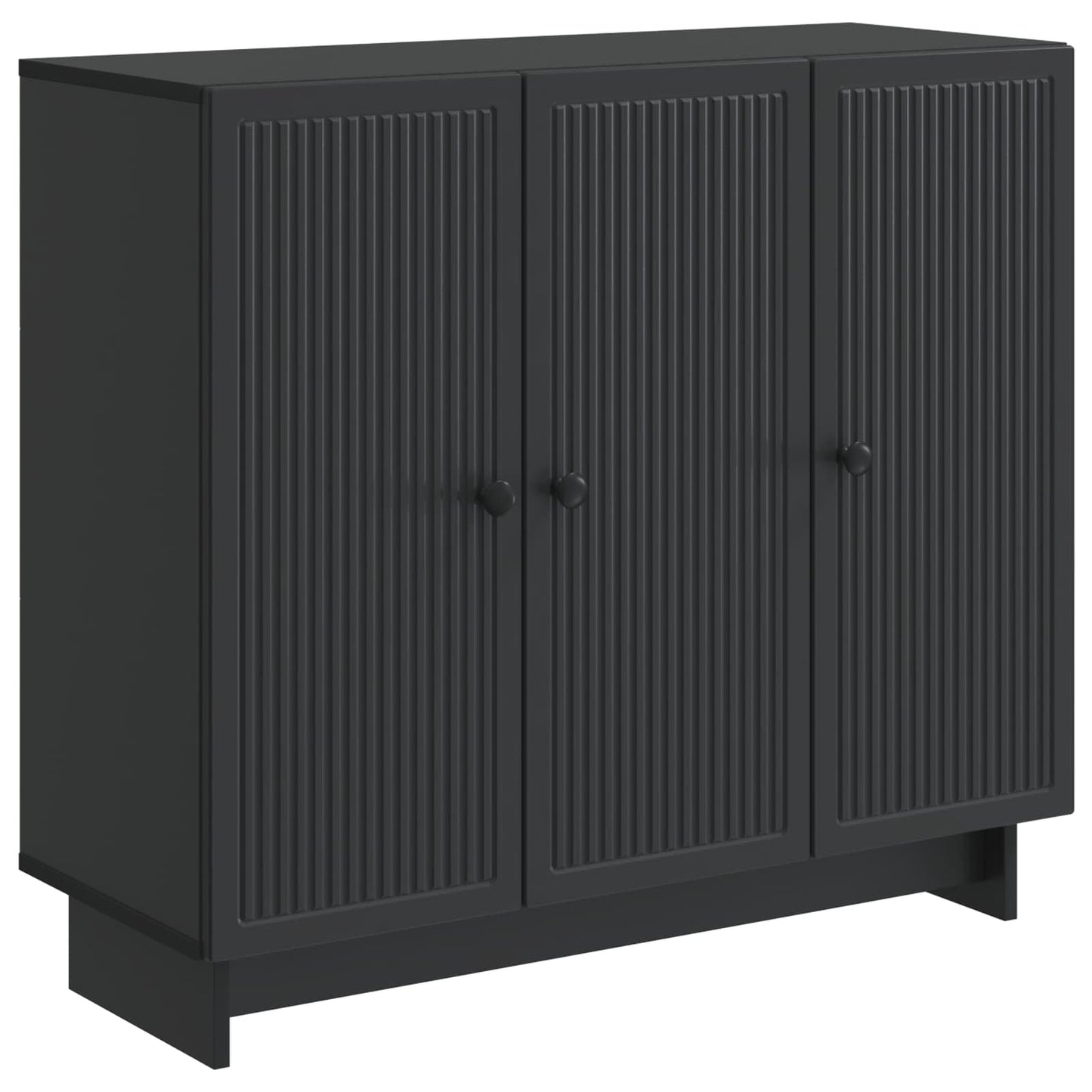 Credenza Nero 89 x 34,5 x 80 cm Legno ingegnerizzato