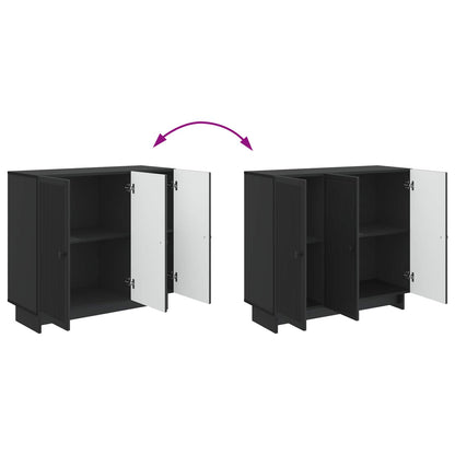Credenza Nero 89 x 34,5 x 80 cm Legno ingegnerizzato