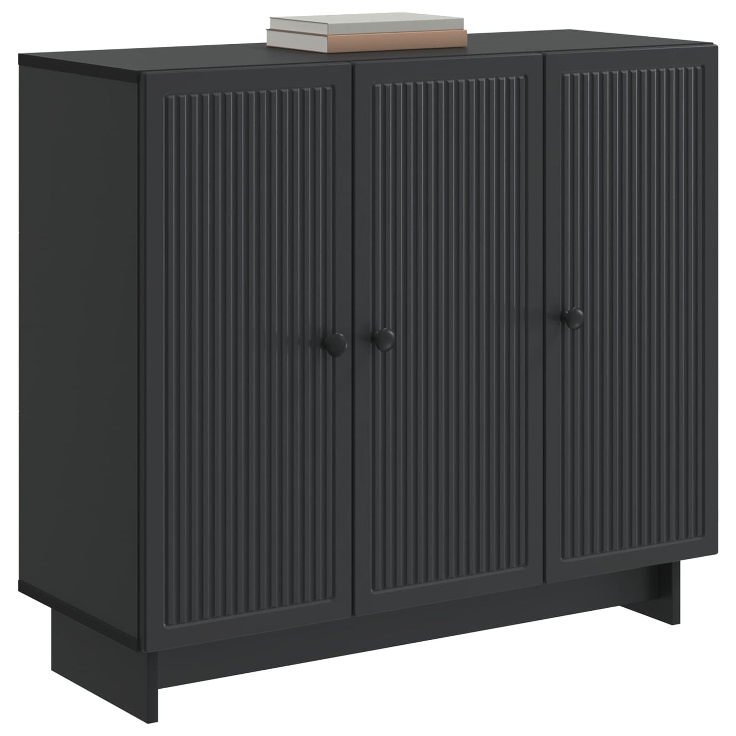 Credenza Nero 89 x 34,5 x 80 cm Legno ingegnerizzato
