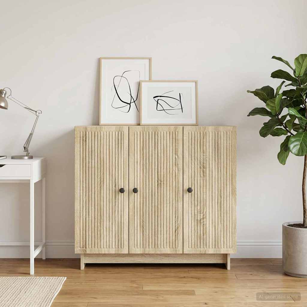 Credenza Rovere Sonoma 89 x 34,5 x 80 cm Legno ingegnerizzato