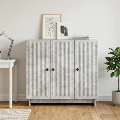Credenza Grigio Cemento 89 x 34,5 x 80 cm Legno ingegnerizzato