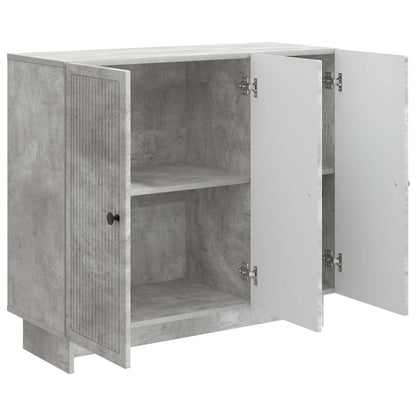 Credenza Grigio Cemento 89 x 34,5 x 80 cm Legno ingegnerizzato