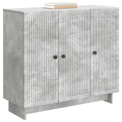 Credenza Grigio Cemento 89 x 34,5 x 80 cm Legno ingegnerizzato