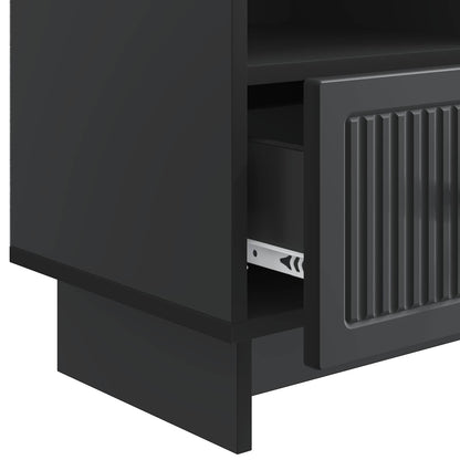 Mobile TV Nero 102 x 34,5 x 50 cm Legno ingegnerizzato | homemem39