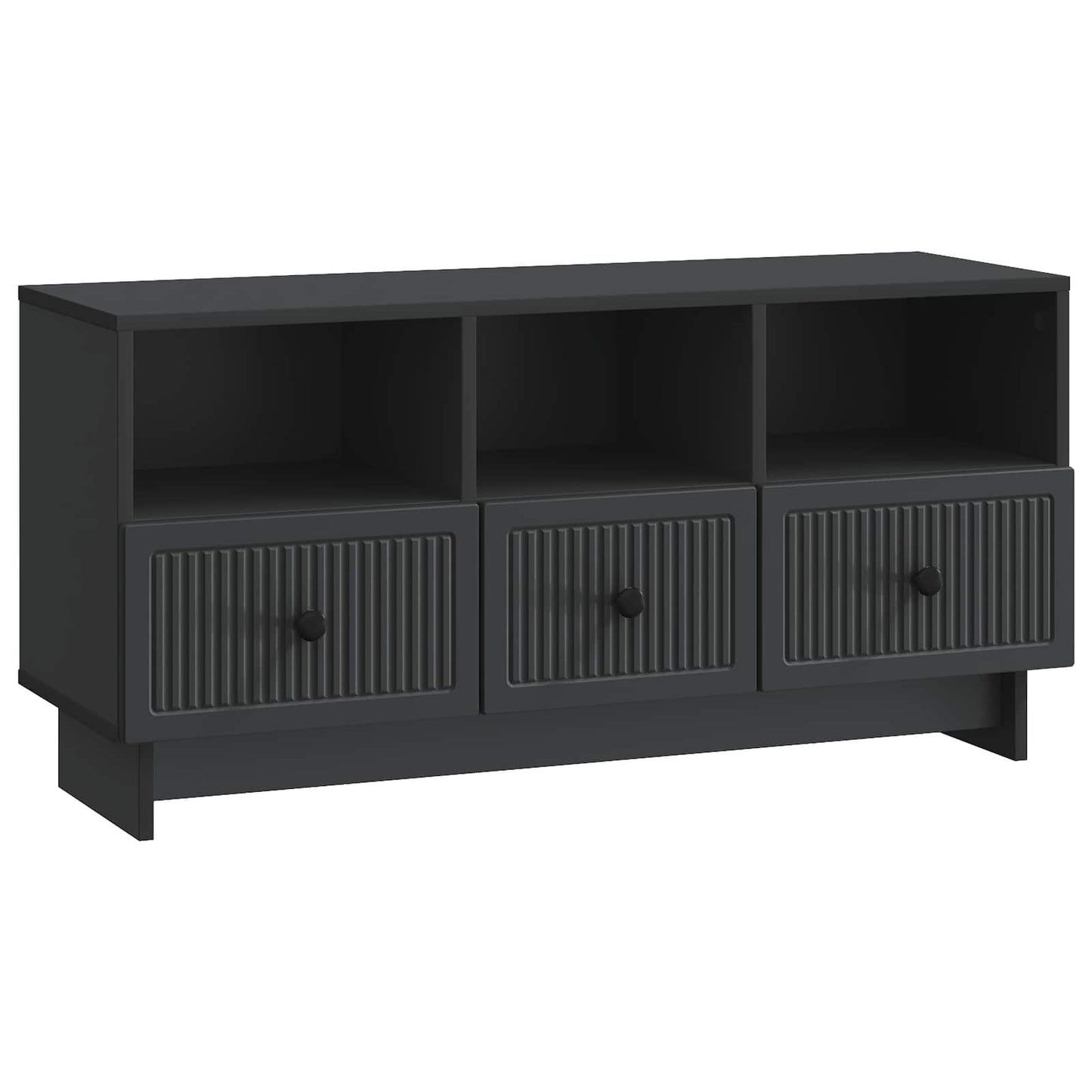 Mobile TV Nero 102 x 34,5 x 50 cm Legno ingegnerizzato