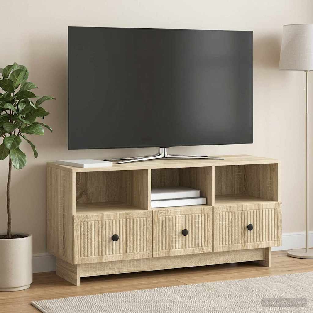 Mobile TV Rovere Sonoma 102 x 34,5 x 50 cm Legno ingegnerizzato