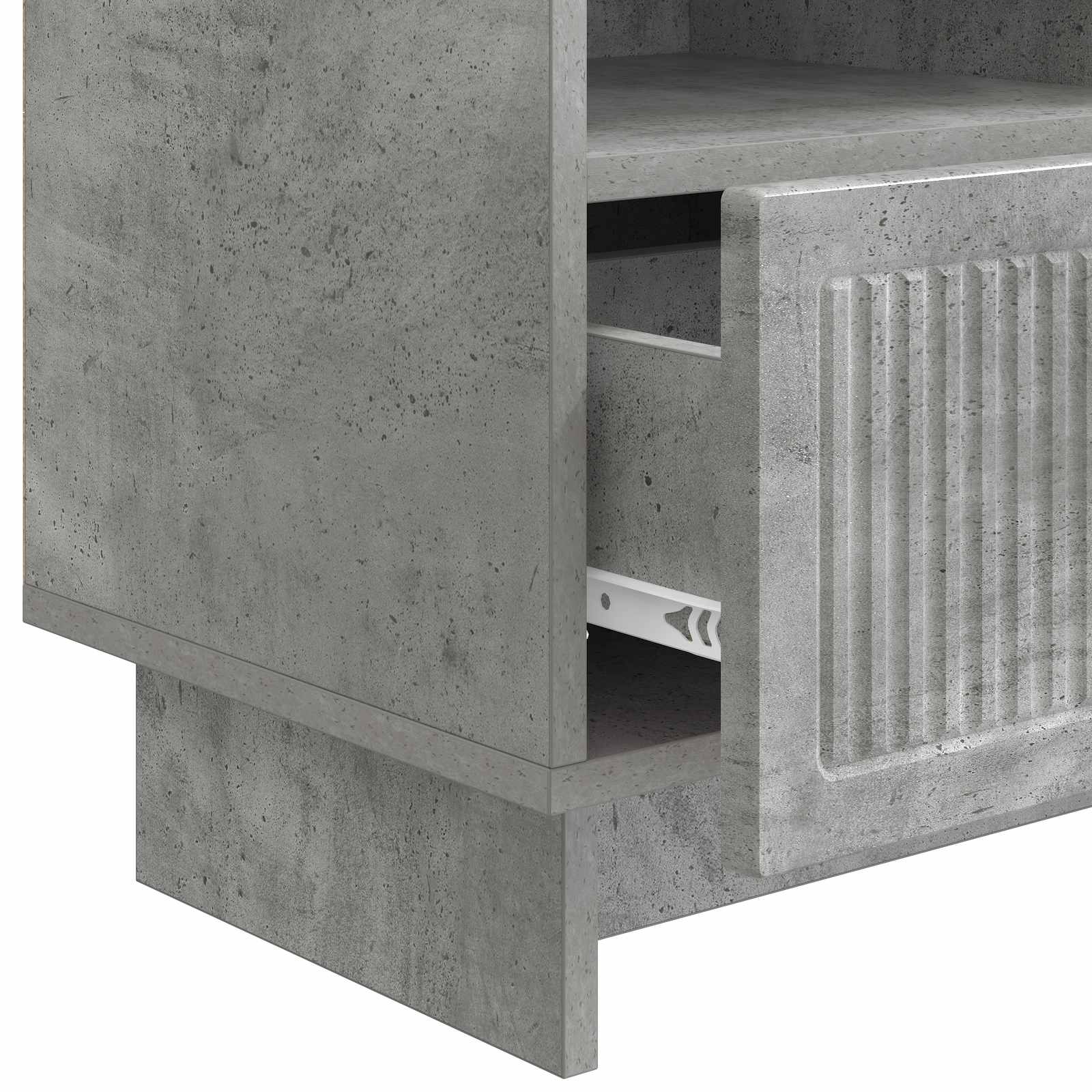 Mobile TV con cassetto Grigio Cemento 102 x 34,5 x 50 cm | homemem39