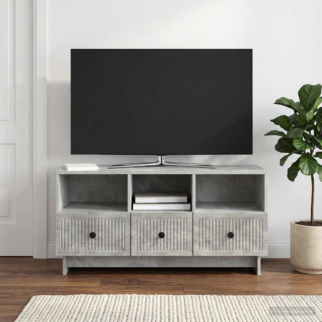 Mobile TV con cassetto Grigio Cemento 102 x 34,5 x 50 cm