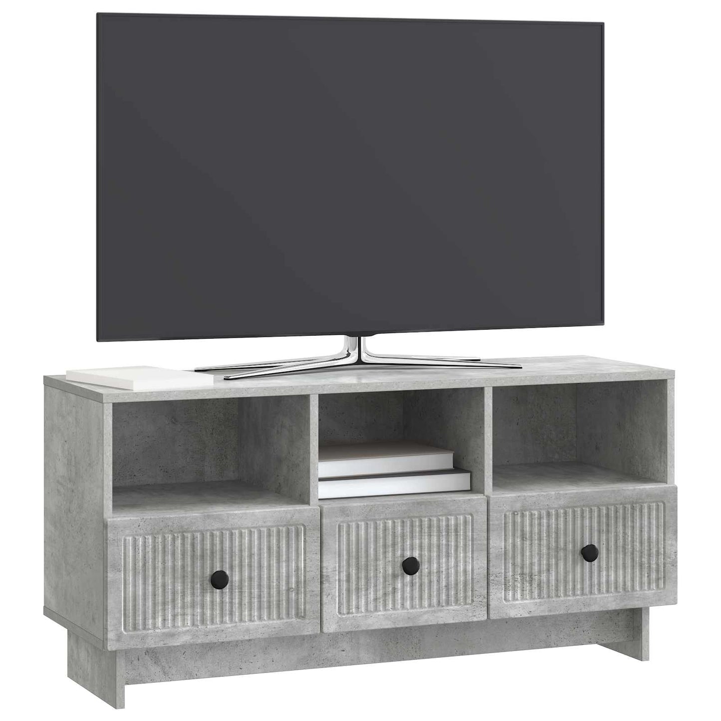 Mobile TV con cassetto Grigio Cemento 102 x 34,5 x 50 cm