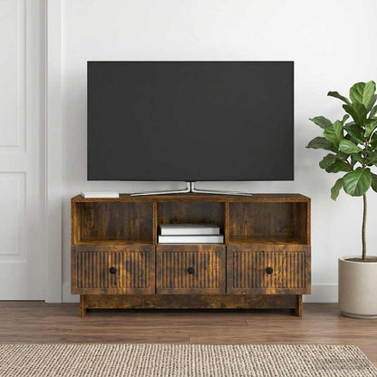 Mobile TV Rovere Fumo 102 x 34,5 x 50 cm Legno ingegnerizzato