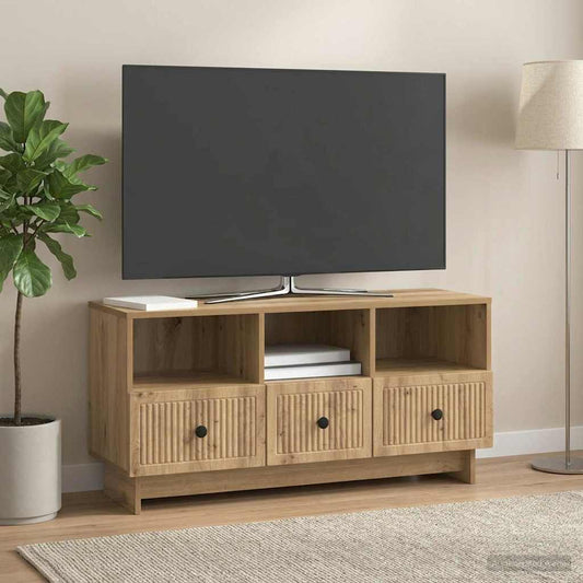 Mobile TV con cassetto Rovere Artigianale 102 x 34,5 x 50 cm