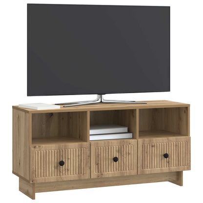 Mobile TV con cassetto Rovere Artigianale 102 x 34,5 x 50 cm | homemem39