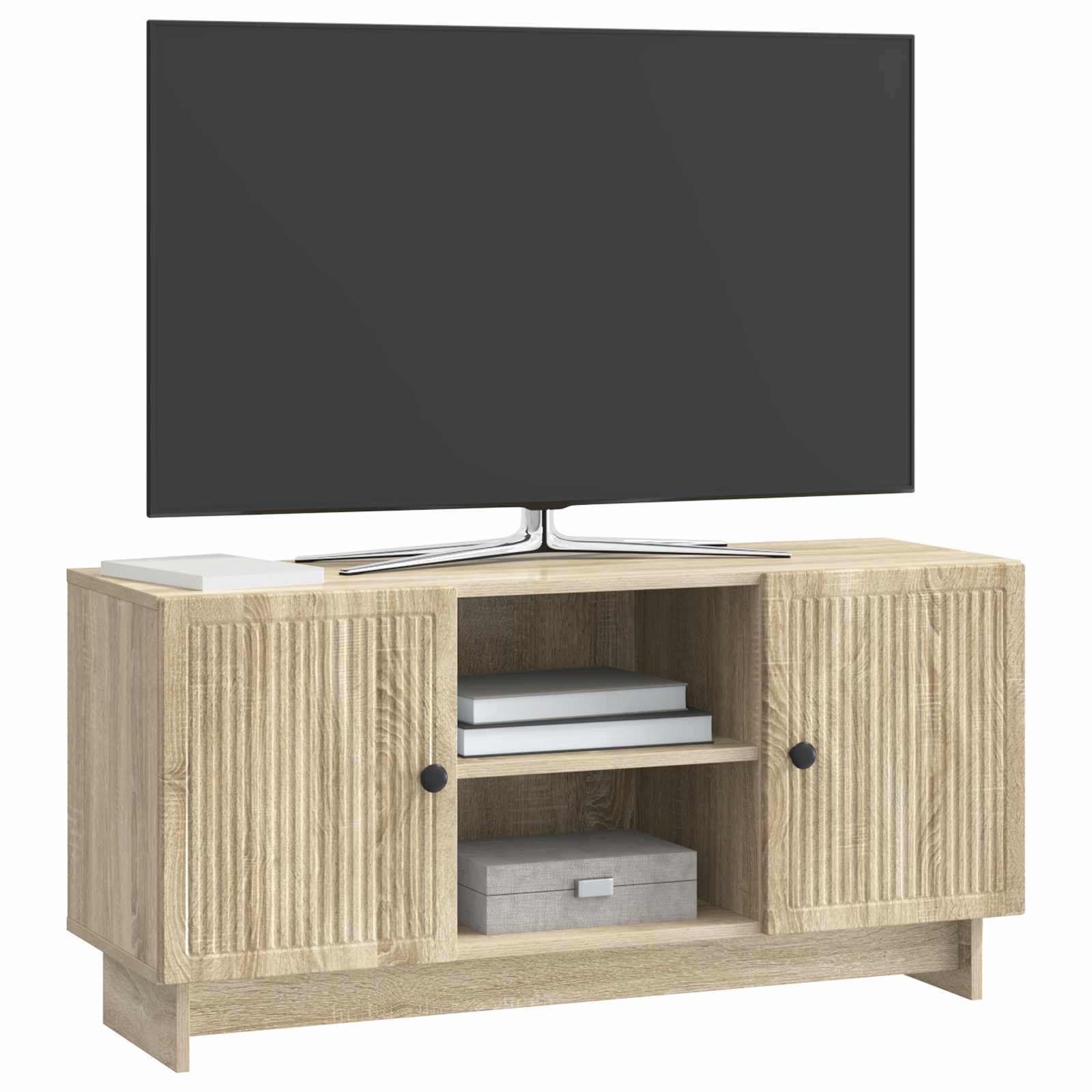 Mobile TV Rovere Sonoma 102 x 34,5 x 50 cm Legno multistrato | homemem39