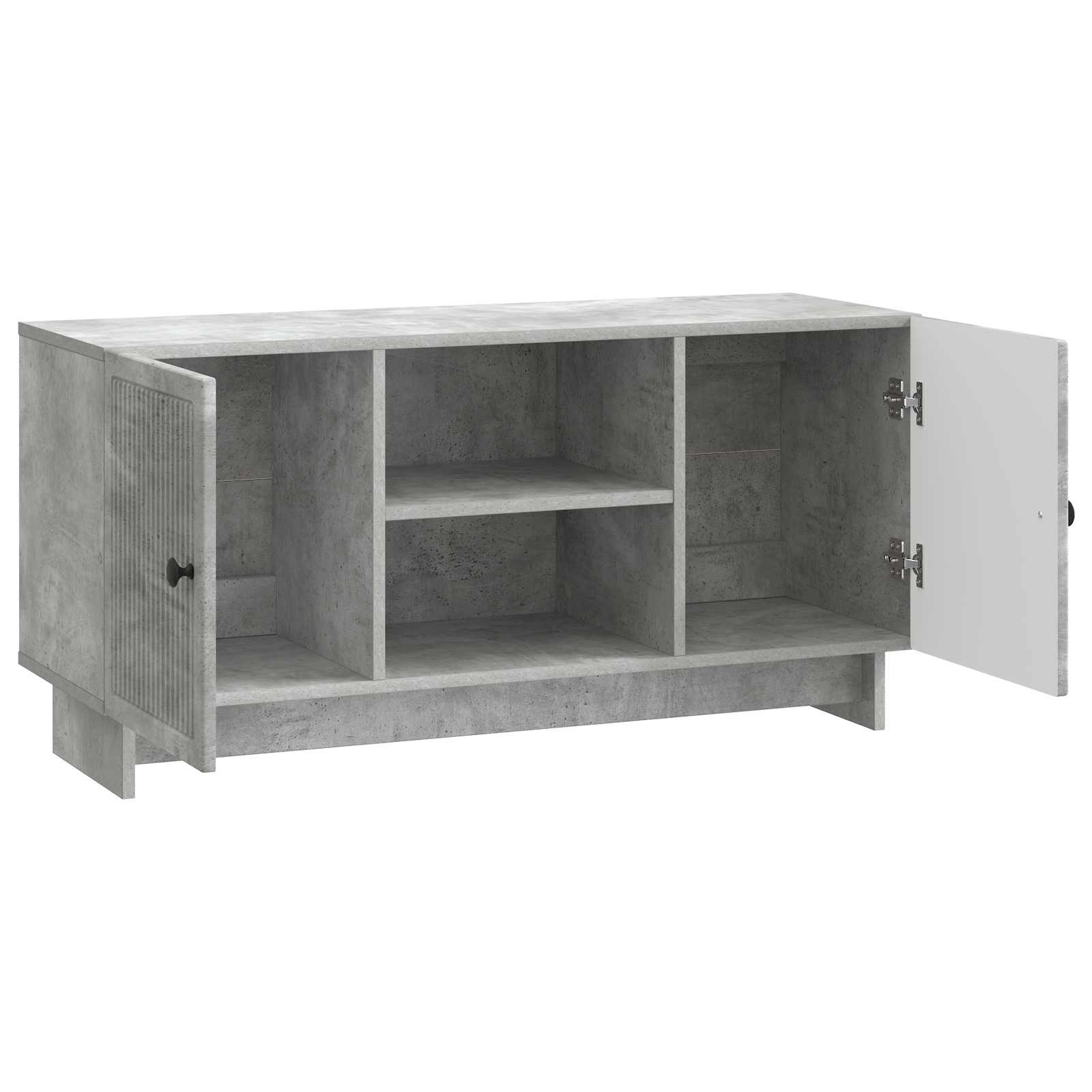 Mobile TV Grigio cemento 102 x 34,5 x 50 cm Legno multistrato | homemem39