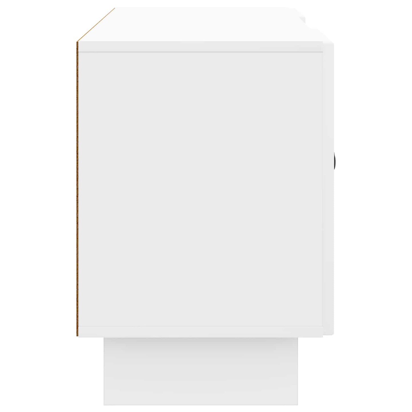 Mobile TV Bianco Lucido 102 x 34,5 x 50 cm Legno multistrato | homemem39