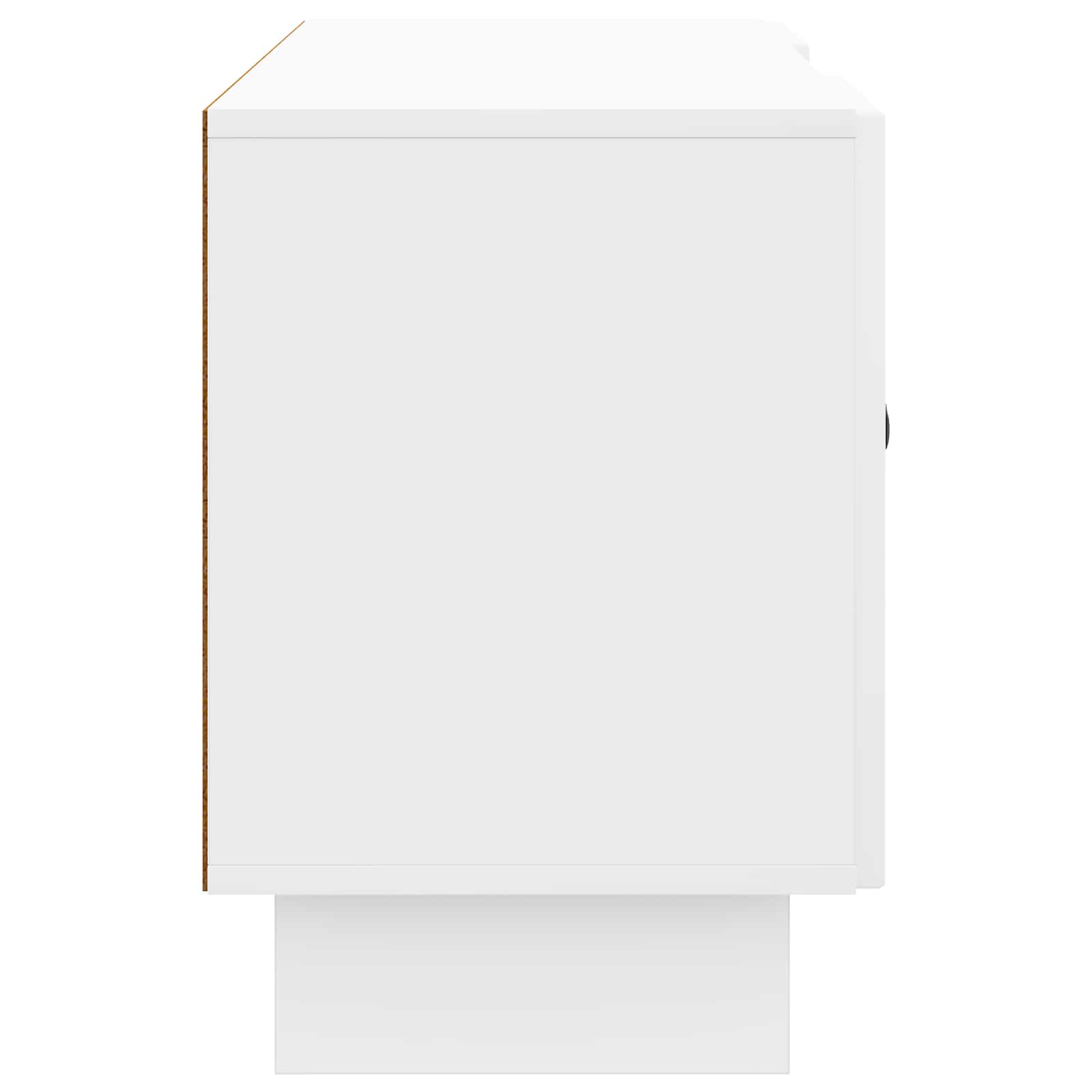 Mobile TV Bianco Lucido 102 x 34,5 x 50 cm Legno multistrato | homemem39
