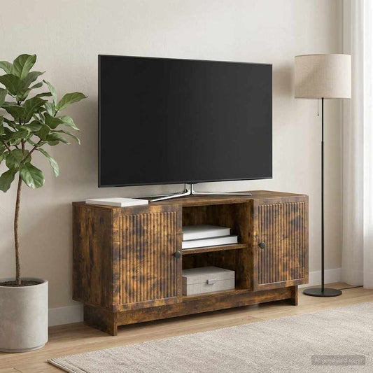 Mobile TV 102 x 34,5 x 50 cm Rovere Fumo Legno ingegnerizzato