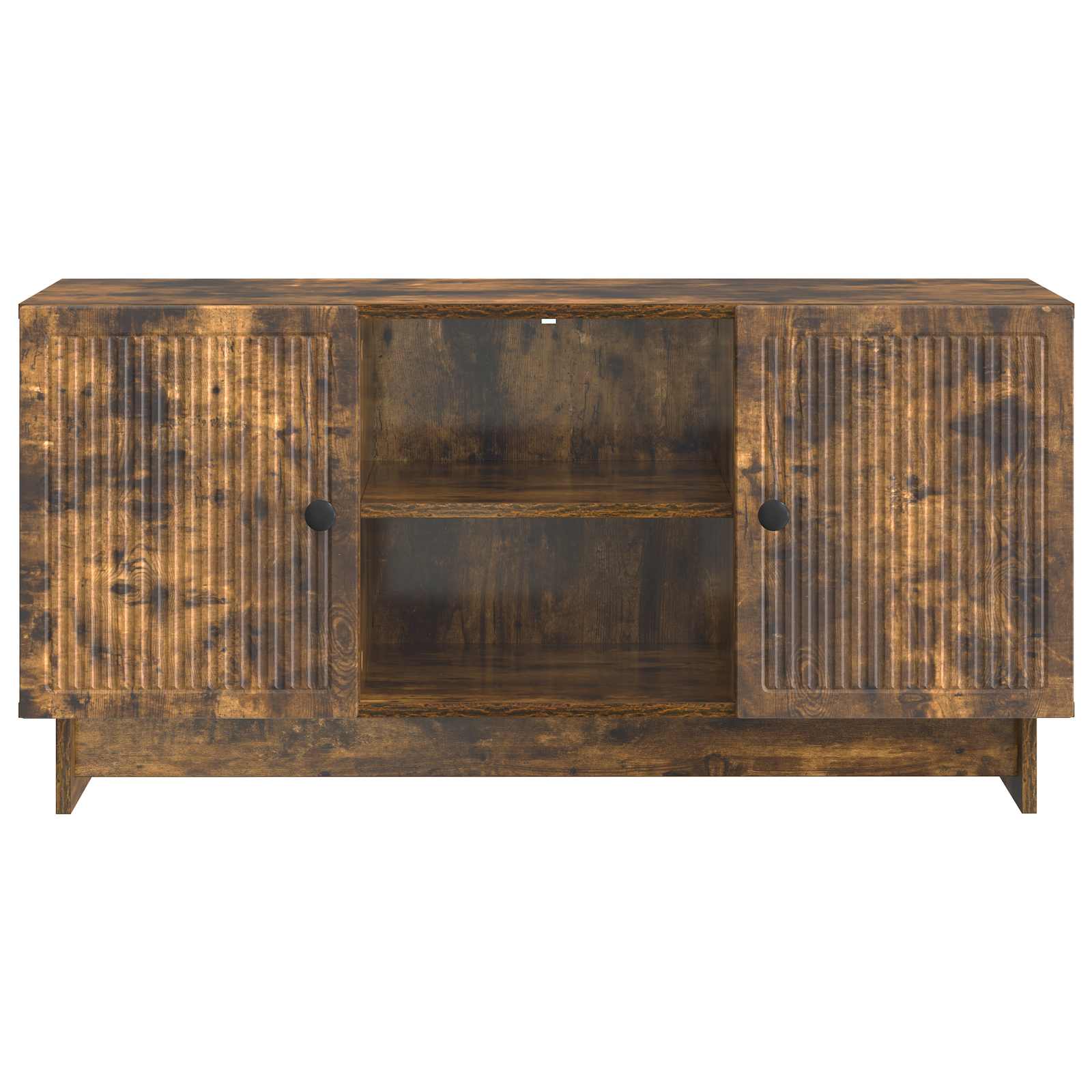Mobile TV Rovere fumé 102 x 34,5 x 50 cm Legno multistrato | homemem39