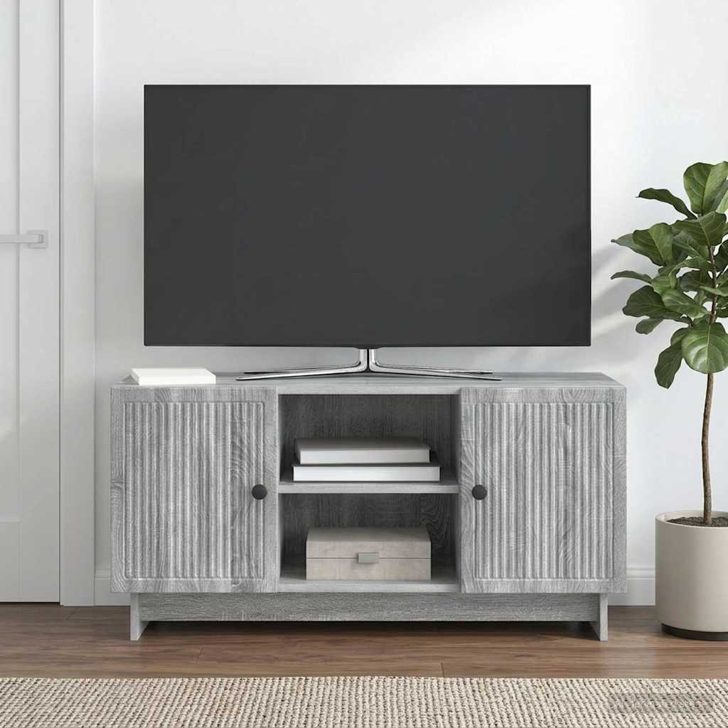 Mobile TV 102 x 34,5 x 50 cm Sonoma grigio Legno ingegnerizzato