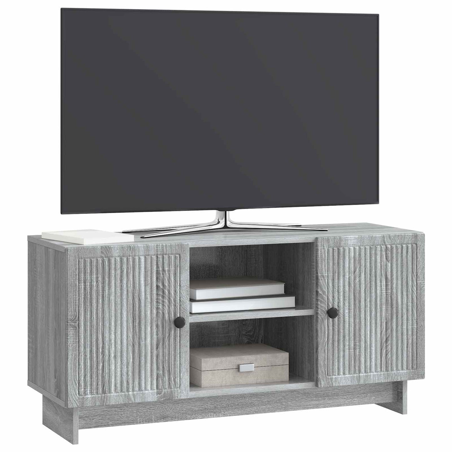 Mobile TV 102 x 34,5 x 50 cm Sonoma grigio Legno ingegnerizzato