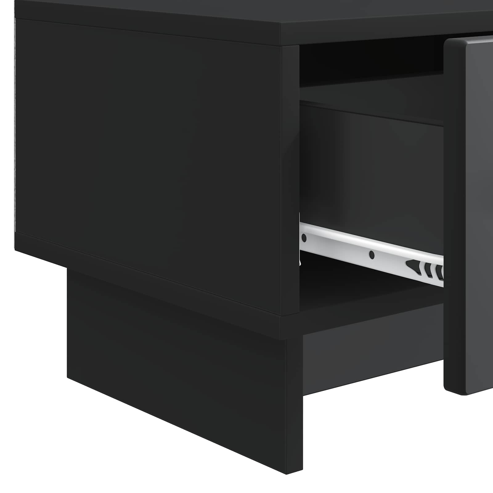 Mobile TV Nero 147 x 34,5 x 30 cm Legno ingegnerizzato | homemem39