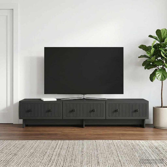 Mobile TV 147 x 34,5 x 30 cm Nero Legno ingegnerizzato