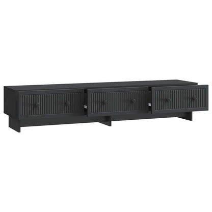 Mobile TV Nero 147 x 34,5 x 30 cm Legno ingegnerizzato | homemem39