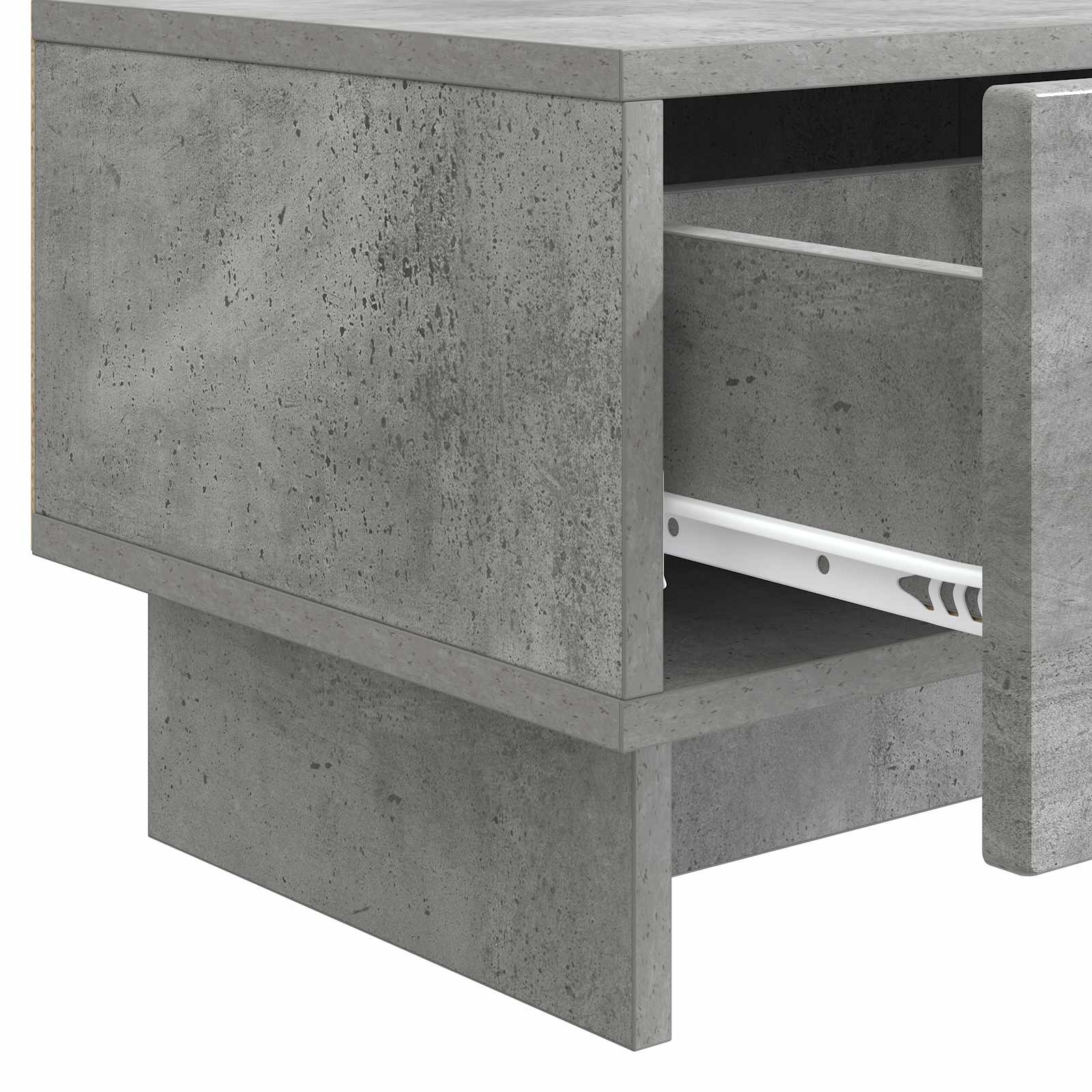 Mobile TV con cassetto Grigio Cemento 147 x 34,5 x 30 cm | homemem39