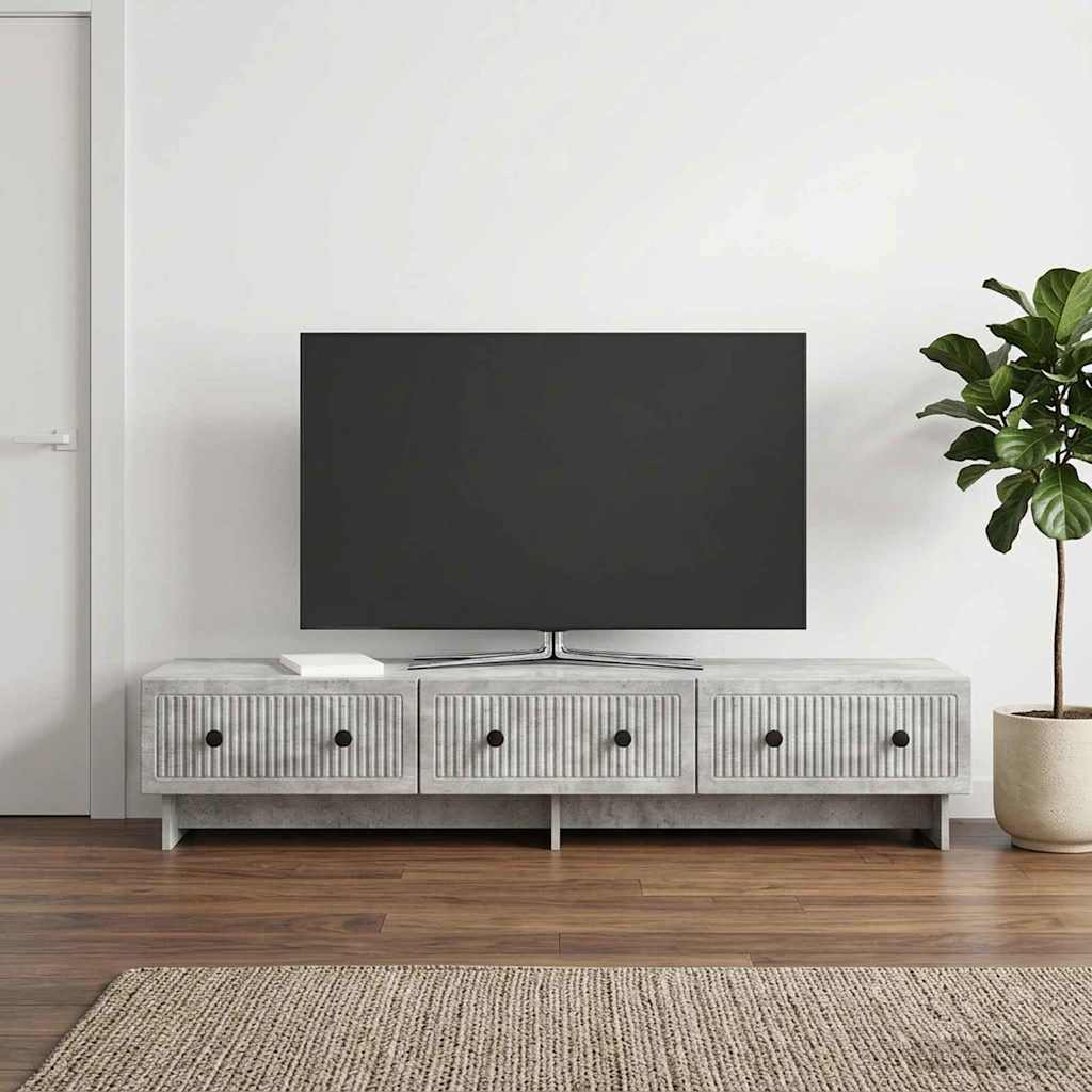 Mobile TV con cassetto Grigio Cemento 147 x 34,5 x 30 cm