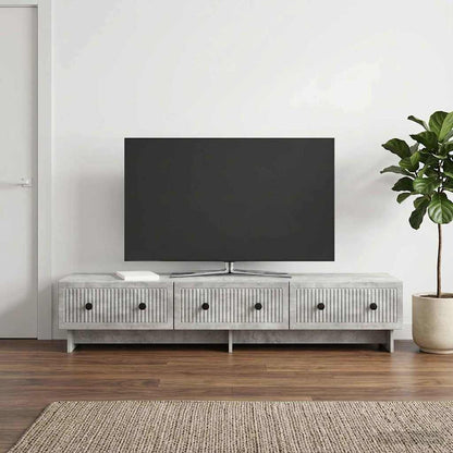 Mobile TV con cassetto Grigio Cemento 147 x 34,5 x 30 cm