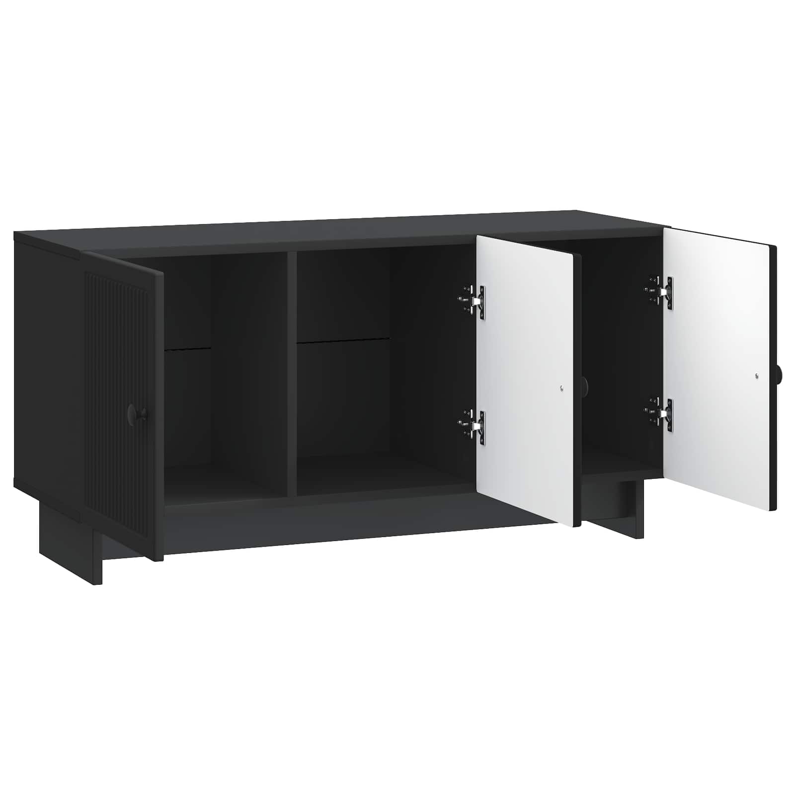 Mobile TV Nero 99 x 34,5 x 50 cm Legno ingegnerizzato | homemem39