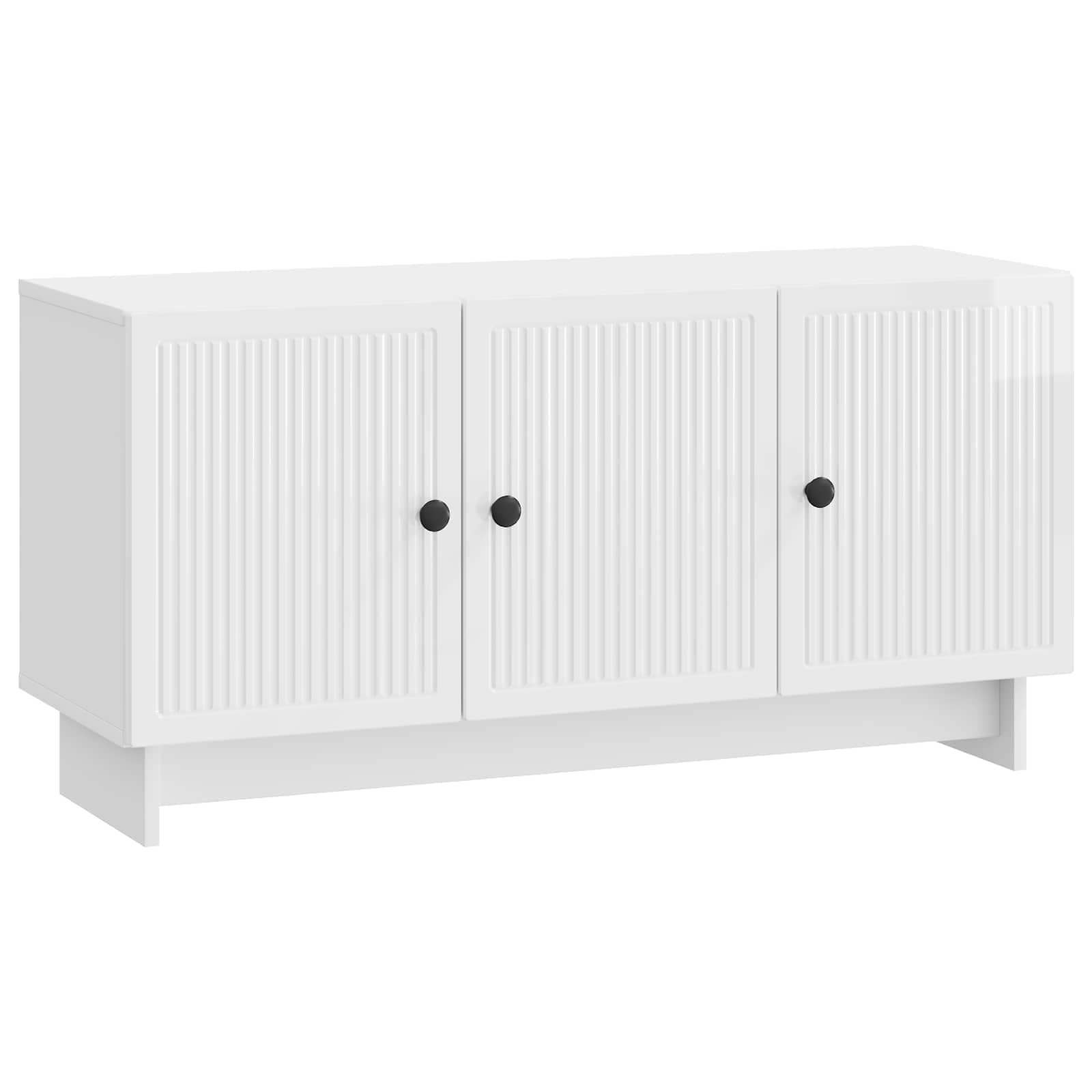 Mobile TV Bianco Lucido 99 x 34,5 x 50 cm Legno ingegnerizzato | homemem39