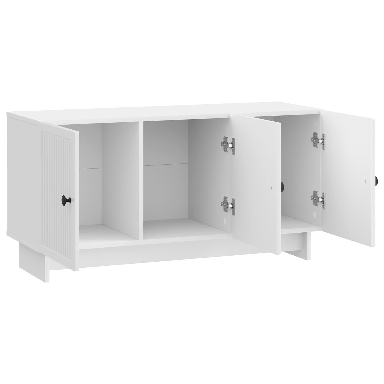 Mobile TV Bianco Lucido 99 x 34,5 x 50 cm Legno ingegnerizzato | homemem39